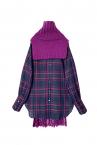 DETACHABLE KNIT V-NECK SHIRT [PURPLE]