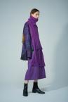 DETACHABLE KNIT V-NECK SHIRT [PURPLE]