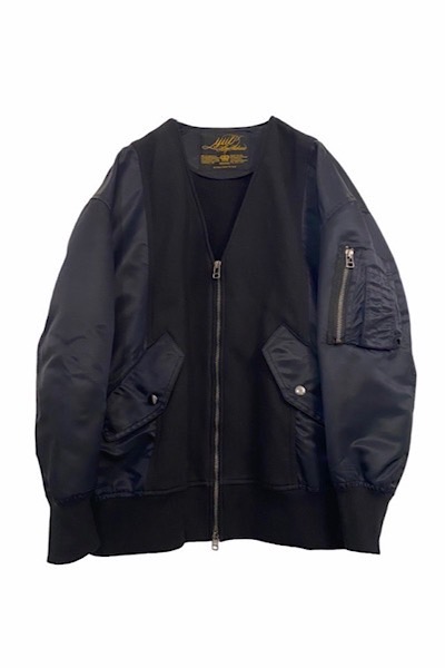 WASHABLE MA-1΢ӥΡ顼֥륾[BLACK]