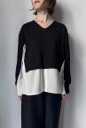 WASHABLE Vͥå쥤䡼ɥȥåץ [BLACK]