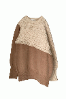 COLOUR BLOCK SWEATER[OFF-WHITEBEIGE]