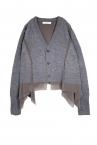 HYBRID TULLE KNIT CARDIGAN [GREY]