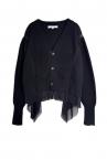 HYBRID TULLE KNIT CARDIGAN [BLACK]