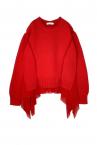 HYBRID TULLE KNIT SWEATER [RED]