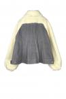 HYBRID DENIM FAUX SHEARLING JACKET[WHITEGREY]