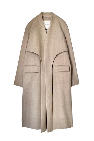 LONG TAILORING GILET AND JACKET SET[BEIGE]