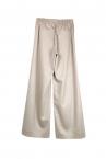 FRONT PINSTRIPE PANEL WIDE LEG PANTS [BEIGE]