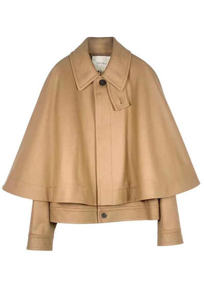 DOUBLE LAYER SHORT COAT [BEIGE]