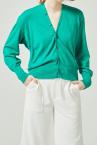 CAPE SLEEVE MULTI-WAY KNIT PULLOVER [GREEN]
