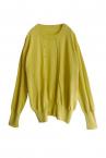 CAPE SLEEVE MULTI-WAY KNIT PULLOVER [YELLOW]