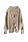 CAPE SLEEVE MULTI-WAY KNIT PULLOVER [BEIGE]