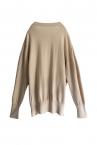 CAPE SLEEVE MULTI-WAY KNIT PULLOVER [BEIGE]