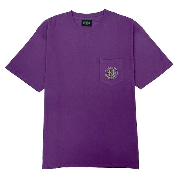 CREST LOGO POCKET TEE [DARK PURPLE]