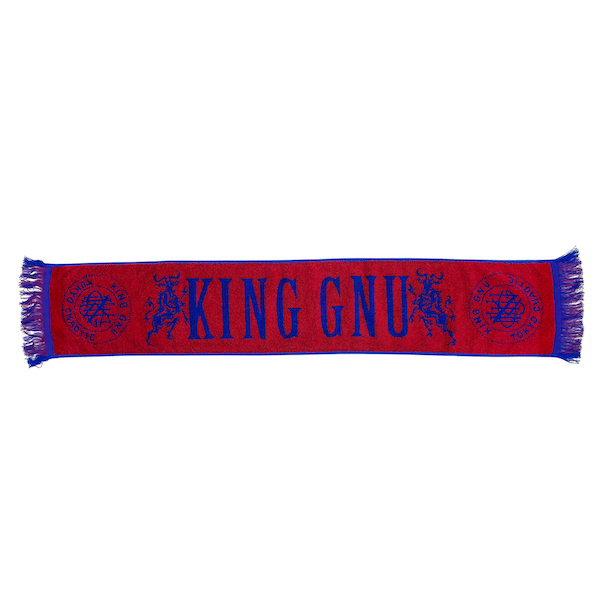 CREST LOGO JACQUARD MUFFLER TOWEL [BURGUNDY]