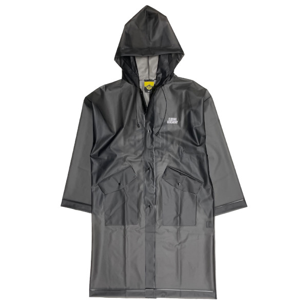 CREST LOGO RAIN COAT [CLEAR BLACK]