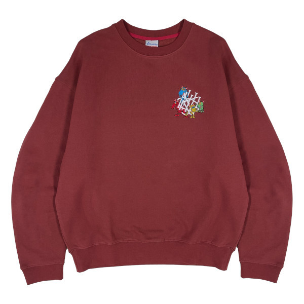 GNU CREW SWEAT [BURGUNDY]