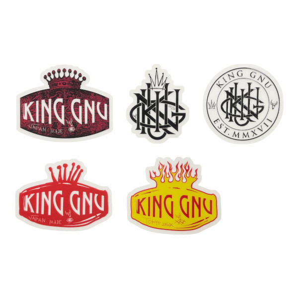 King Gnu 公式 LIVE GOODS キーホルダー ステッカー2種類 King Gnu 公式 LIVE GOODS キーホルダー ステッカー2種類