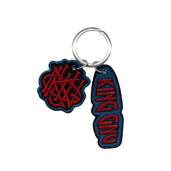 W CHARM KEY RING [BLUE]