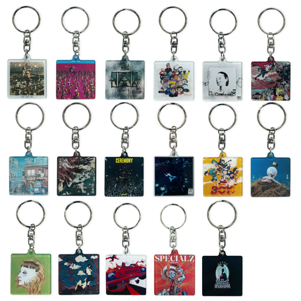 King Gnu CDジャケット アクリルキーチェーン コンプリートセット King Gnu オフィシャル・グッズ通販/商品詳細 CD JACKET ACRYLIC