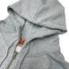 TRASH BOX ZIP HOODIE MOUSE GRAY