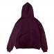 TRASH BOX ZIP HOODIE RED BROWN