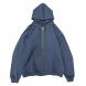 TRASH BOX ZIP HOODIE BLUE GRAY