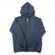 TRASH BOX ZIP HOODIE BLUE GRAY