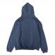 TRASH BOX ZIP HOODIE BLUE GRAY