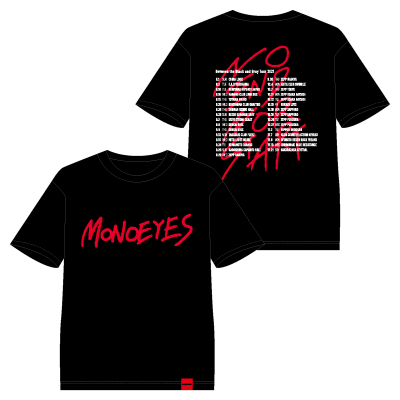 MONOEYES オフィシャル・グッズ通販/商品詳細 ツアーTシャツ 黒
