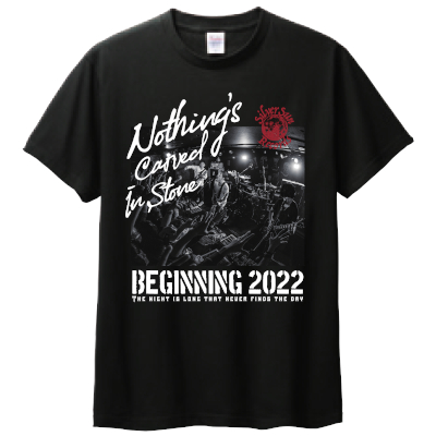 BEGINNING 2022 フォトTシャツ 黒