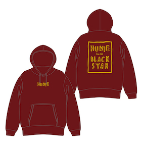 Tour 2021 "from the BLACKSTAR" Hoodie burgundy