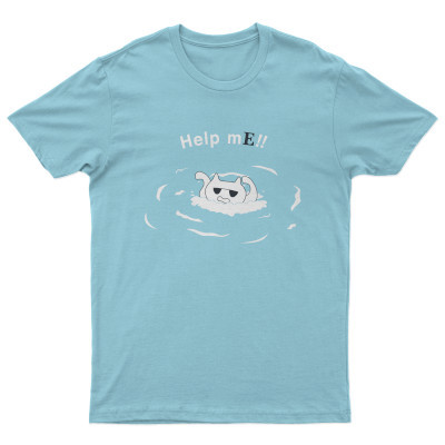 Help m(E) T-Shirt Blue