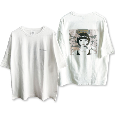 「angel tour」ビッグシルエットTシャツ WHITE
