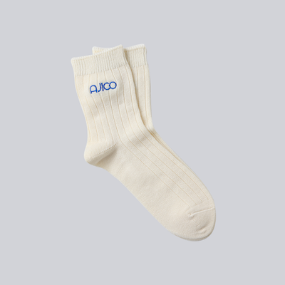 AJICO×Tabio ソックス(レディース)アイボリー
