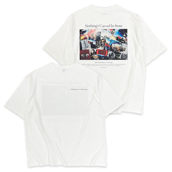 15th DISCOGRAPHY ビッグTシャツ ホワイト