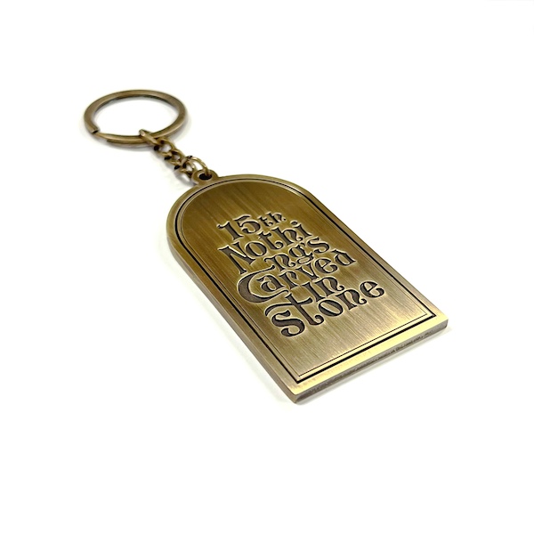 メタルキーホルダー アンティークゴールド