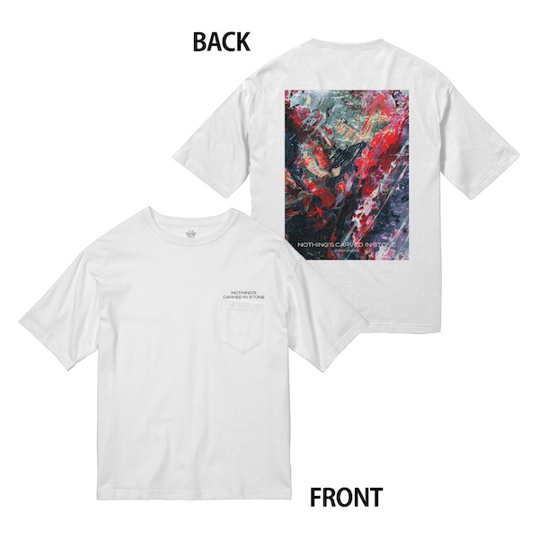 BRIGHTNESS ポケットビッグTシャツ ホワイト