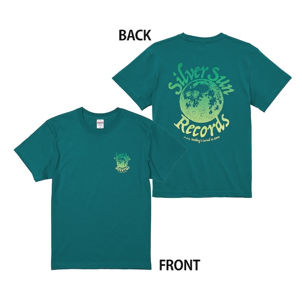 Silver Sun Records グラデーションTシャツ グリーン