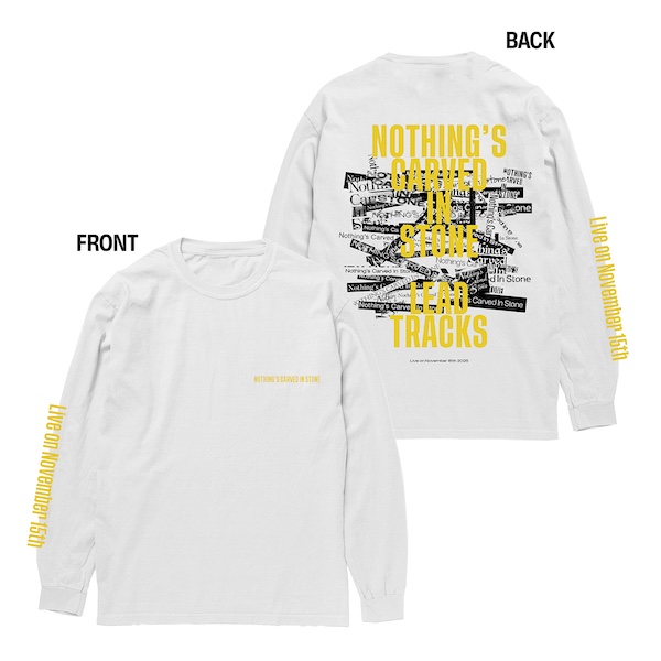 Live on November 15th 2025 ロングTシャツ ホワイト